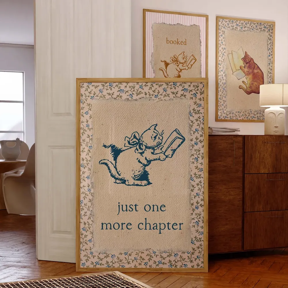 One More Chapter Vintage Book Art Print for Readers - Image 4