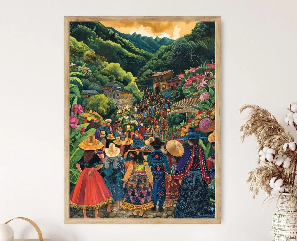 Salvadoran Indigenous Heritage Art Print