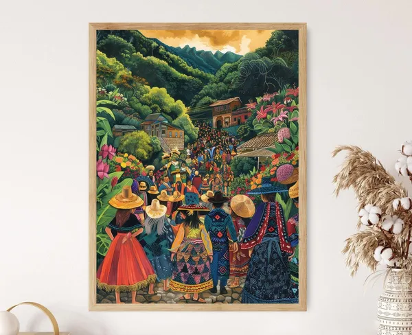 Salvadoran Indigenous Heritage Art Print