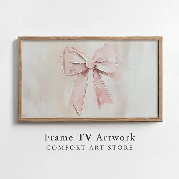 Valentines Day Coquette Pink Bow Art Print