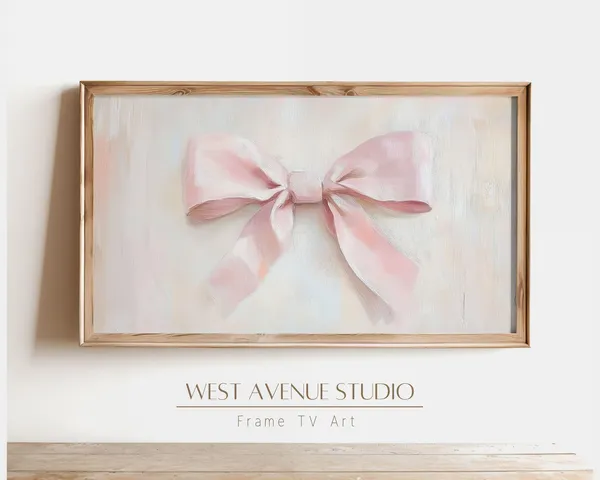 Pink Bow Valentines Day Art Print, Coquette Decor
