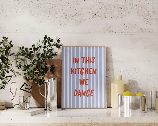 This Kitchen Is For Dancing - Quote Print