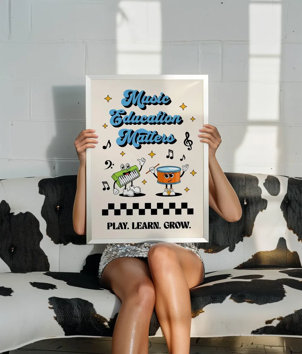 Retro Music Education Matters Poster, Classroom Decor - Image 2