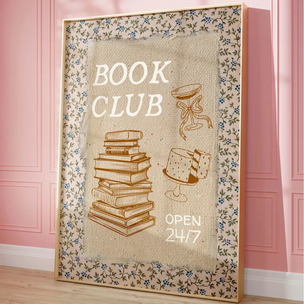 Book Club Poster, Reading Lover Wall Art Print - Image 5