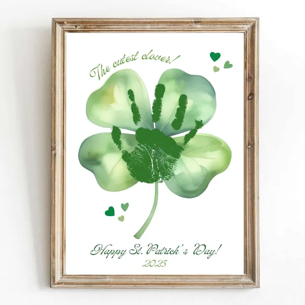 My First St Patricks Day Keepsake, Newborn Baby Art Print