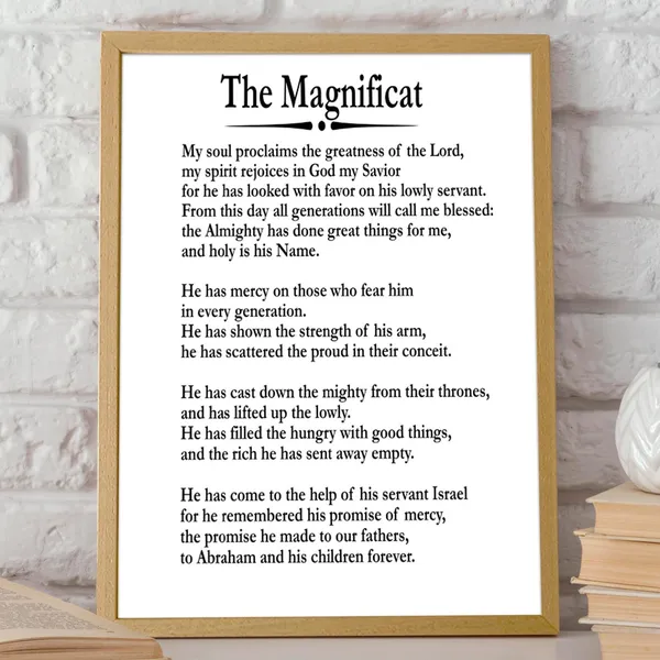 Magnificat Prayer, Song Of Mary Art Print