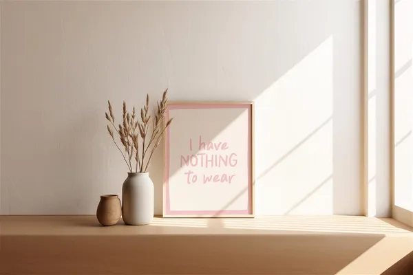 I Have Nothing To Wear Poster, Wardrobe Wall Art