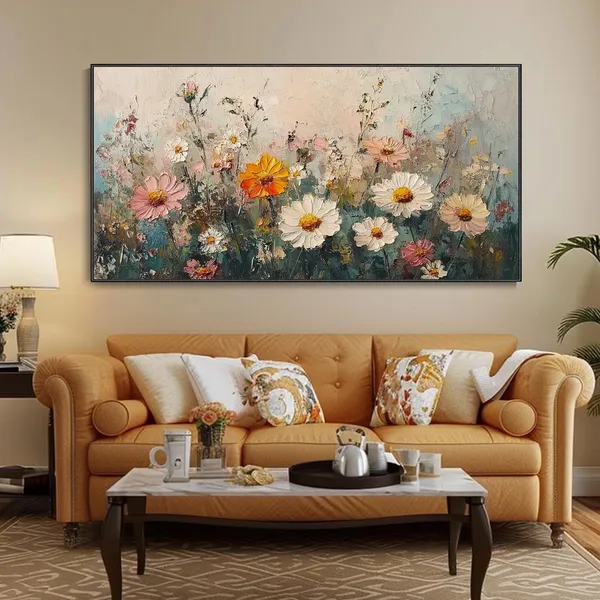 Spring Fantasy Floral Abstract Wall Art Print