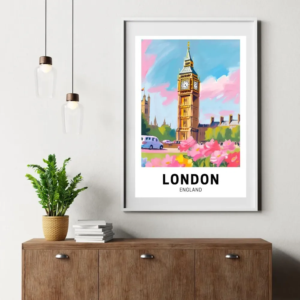 London England Travel Poster, Illustration - Image 5