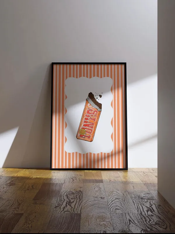 Tonys Chocolonely Retro Travel Poster