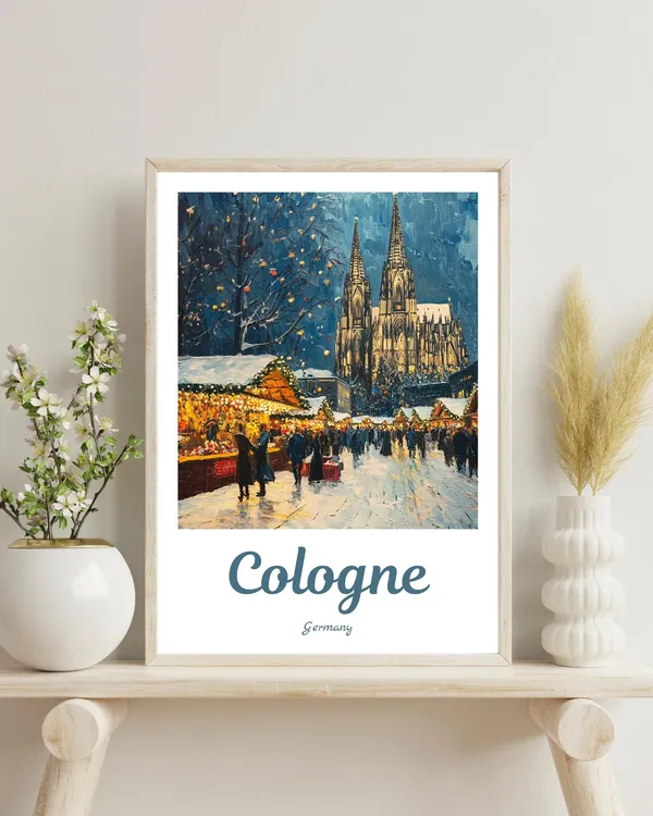 Cologne Winter Wonderland Christmas Market Poster