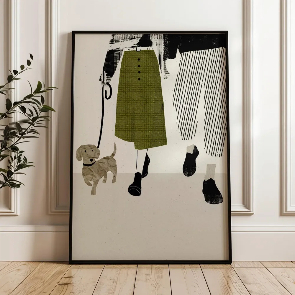 Dachshund Couple Illustration, Valentine Gift Art Print - Image 2