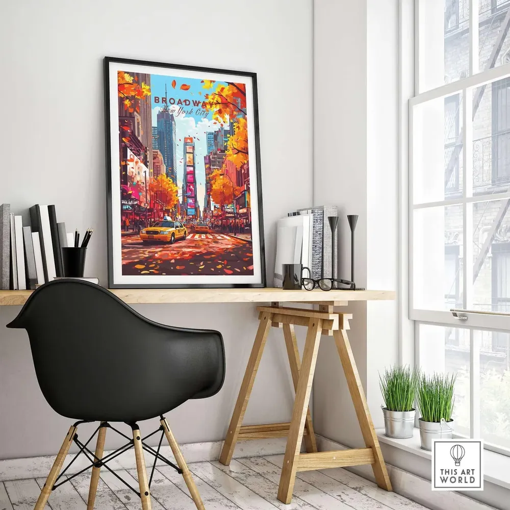 Broadway Travel Poster, New York City Gift - Image 4