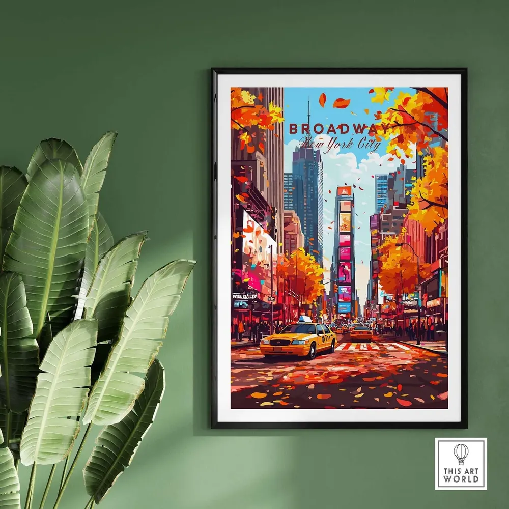 Broadway Travel Poster, New York City Gift - Image 2