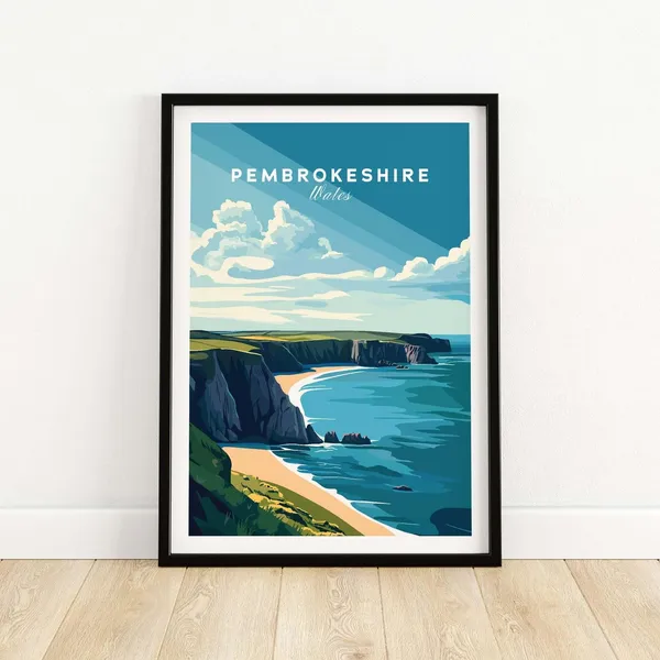 Pembrokeshire, Wales Poster Print, House Decor