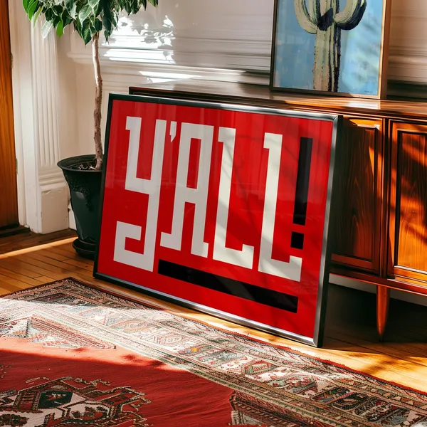 Southern Y'all Art Print, Southern Culture Charm