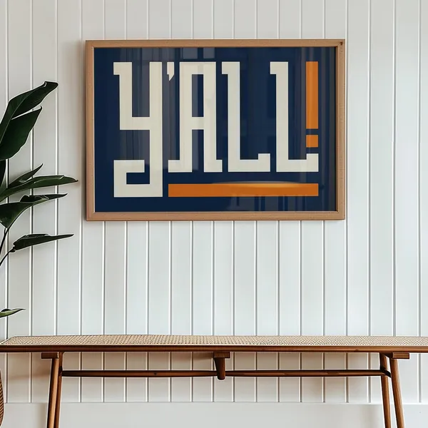 Y'all Southern Traditions Charm, Southern Art Print