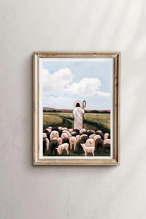 Jesus The Good Shepherd Art Print