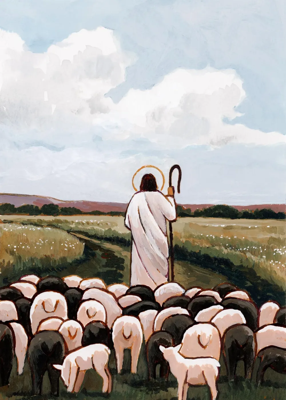 Jesus The Good Shepherd Art Print - Image 2