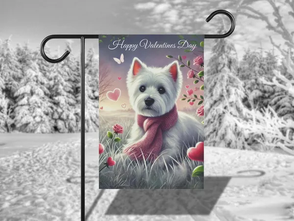Westie Valentines Day Gift For Mom, Art Print