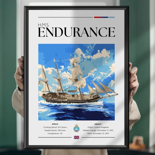 HMS Endurance Maritime Poster Print