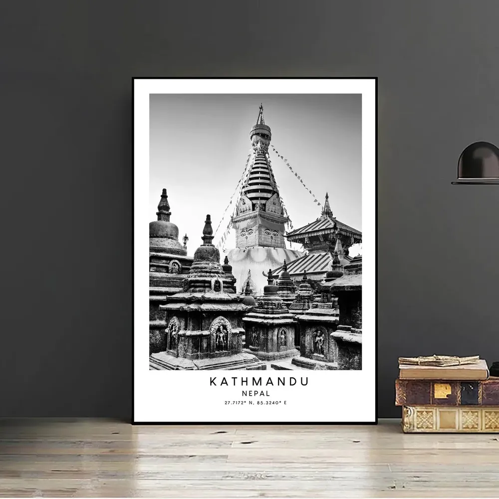 Mumbai And Kathmandu Travel Poster - Image 2