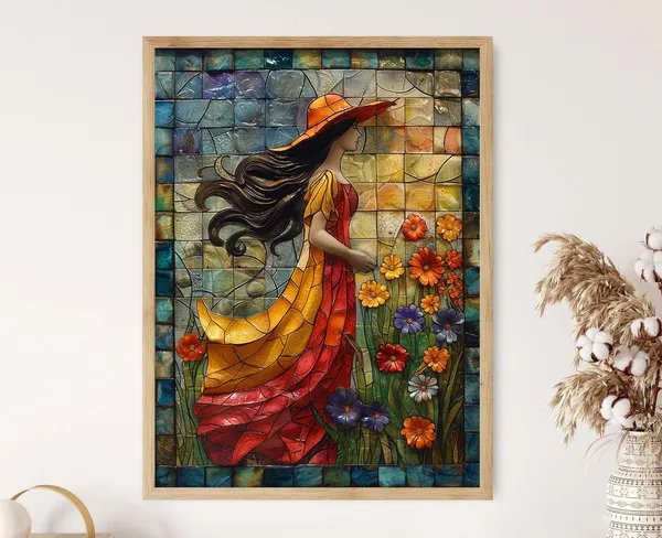 Mexican Talavera Painting, Authentic Art Print