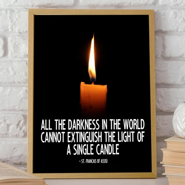 St Francis Of Assisi Inspirational Quote Art Print