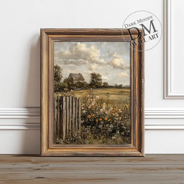 Rustic Farmhouse French Countryside Art Print