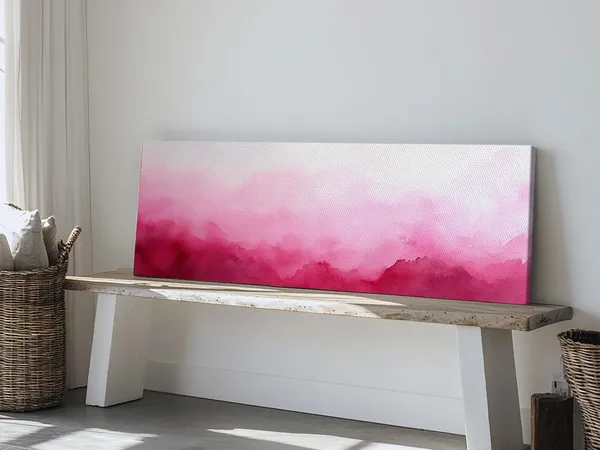Minimalist Boho Soft Gradient Pastel Art Print
