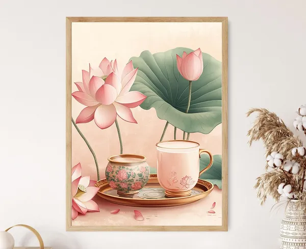 Korean Sikhye Art Print, Traditional Festive Decor