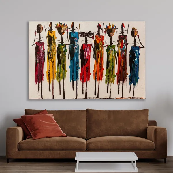 Masai Mara African Abstract Wall Art Print