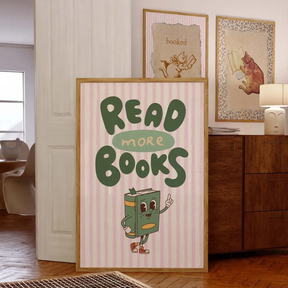 Read More Books Classroom Decor, School Library Poster