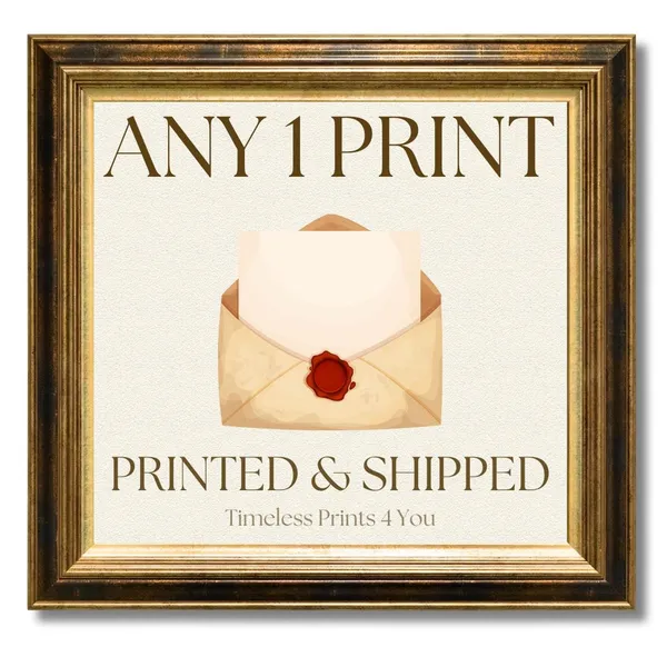 Custom Personalized Ship Service Wall Art Print