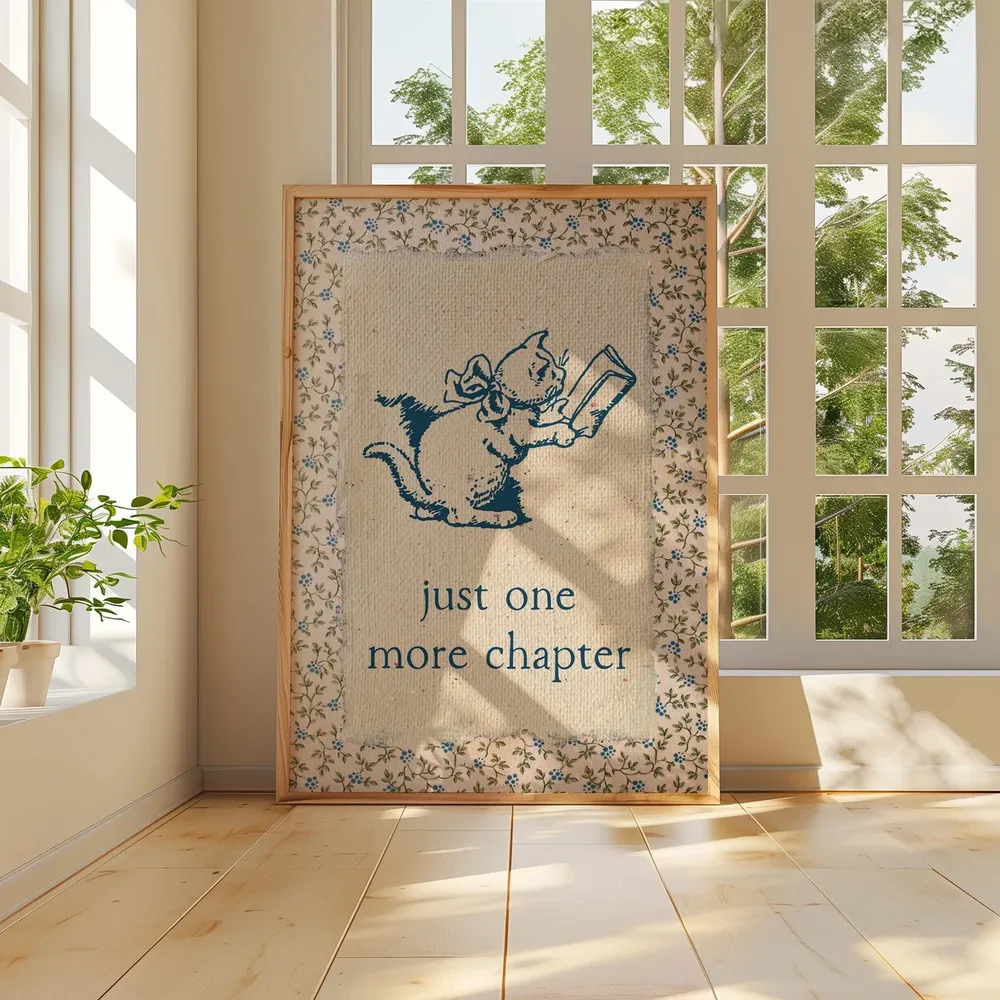 One More Chapter Vintage Book Art Print for Readers - Image 2