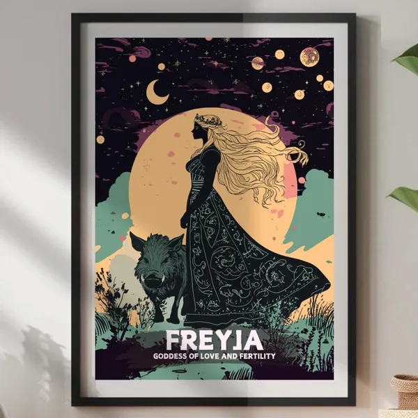 Freyja Goddess Of Love And Fertility Art Print