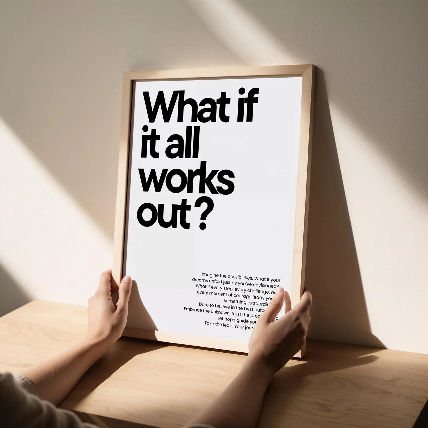 What If It All Works Out Black White Poster - Image 4