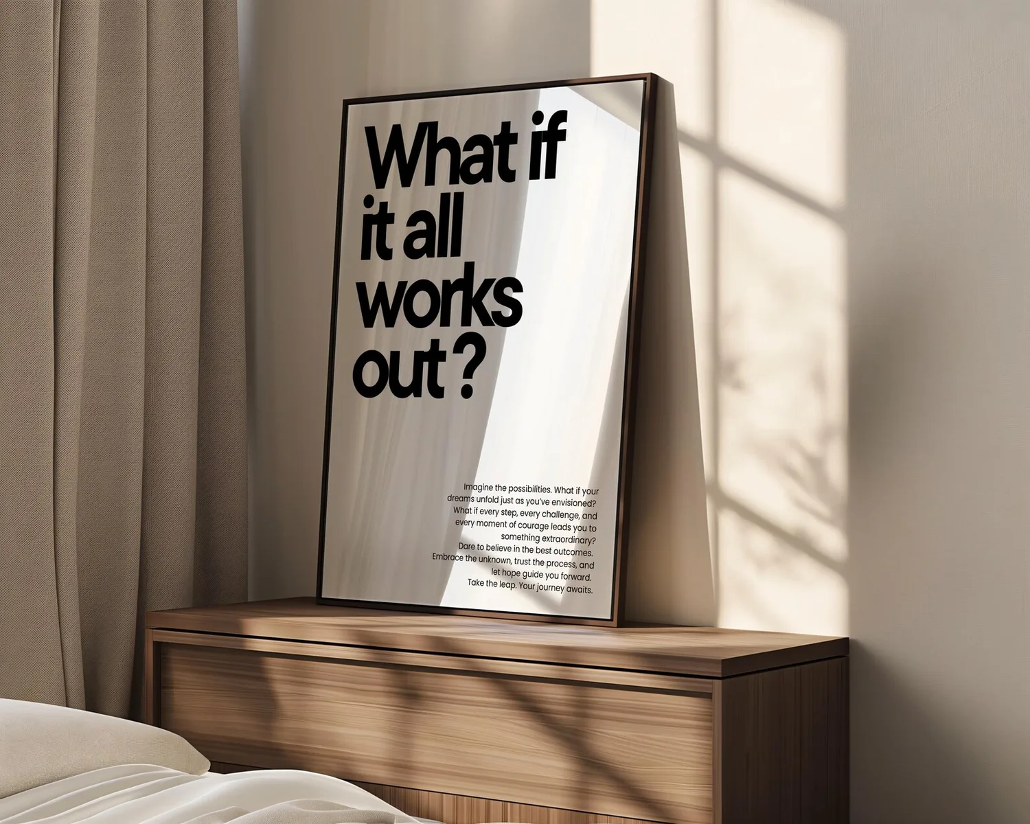 What If It All Works Out Black White Poster - Image 2