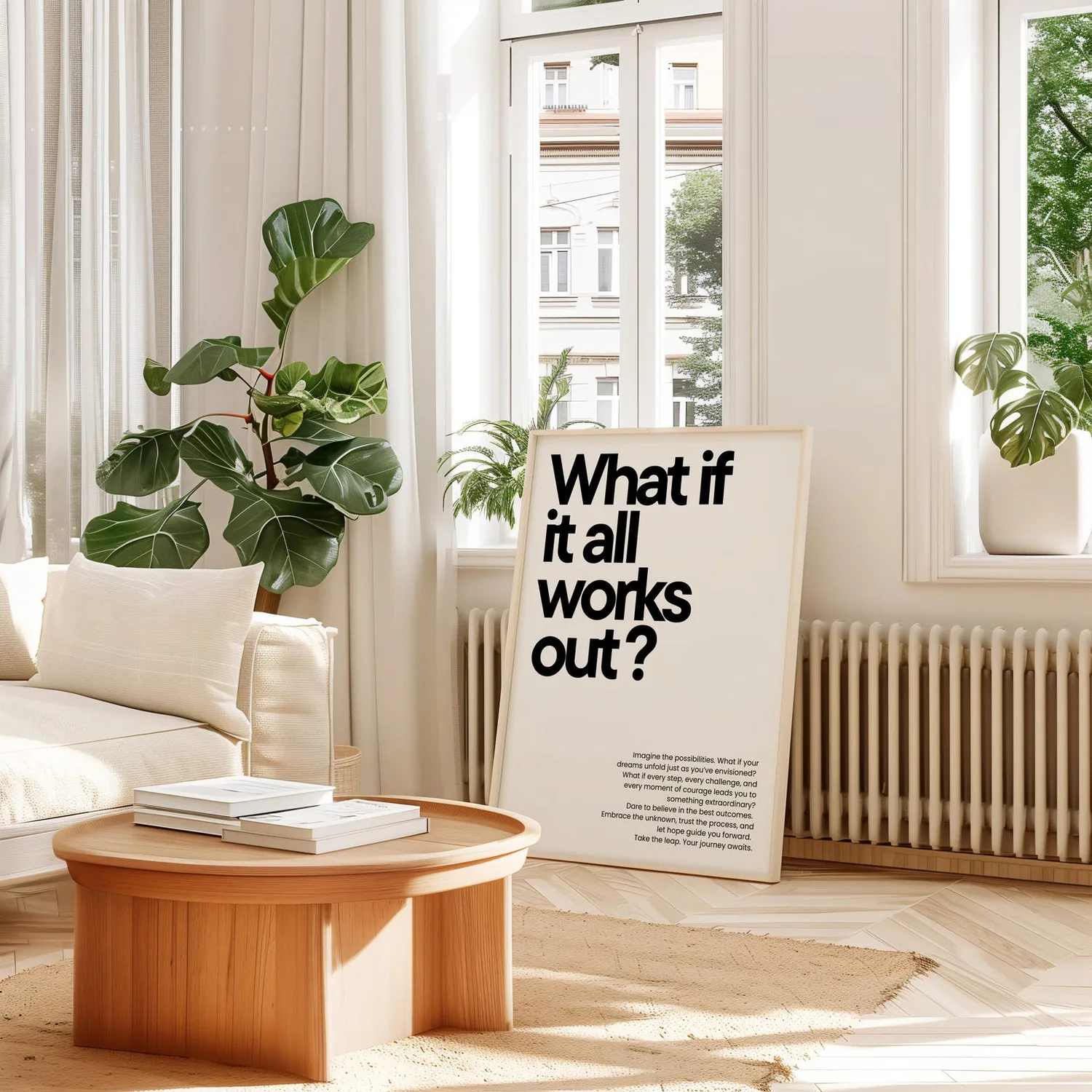 What If It All Works Out Black White Poster - Image 3