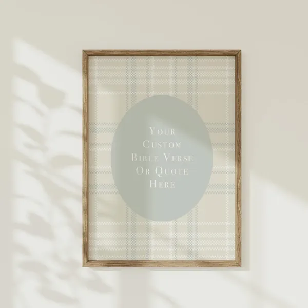 Custom Christian Nursery Wall Art, Kids Room Print