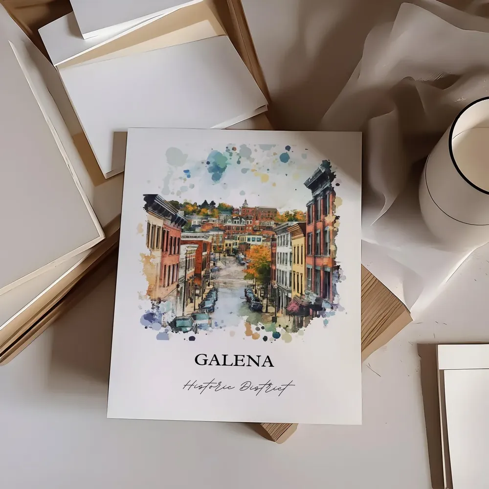 Galena IL Historic District Travel Poster - Image 4
