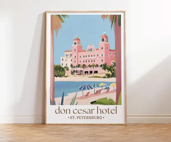 Don Cesar Hotel, St Petersburg Florida Travel Poster