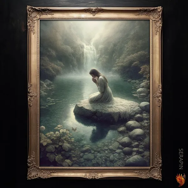 Mystical Solitude Prayerful Contemplative Catholic Art Print