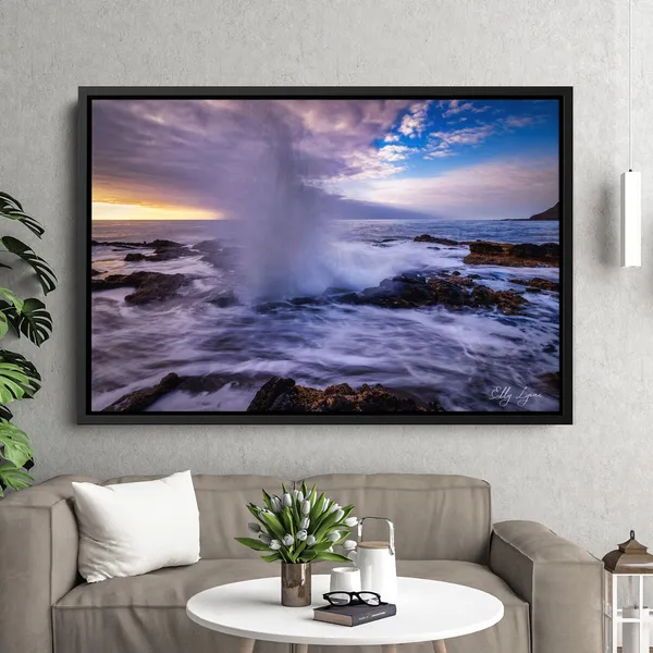 Oregon Coast Thors Well Sunrise Sunset Poster