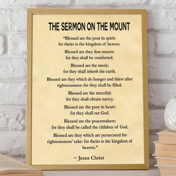 The Sermon On The Mount, Jesus Christ Scripture Art