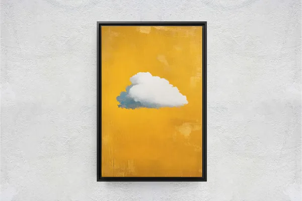 Cloud Art, Vintage Surreal Pop Art Poster