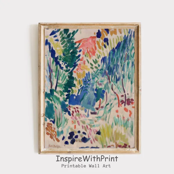 Henri Matisse Colorful Pastel Wall Art Print