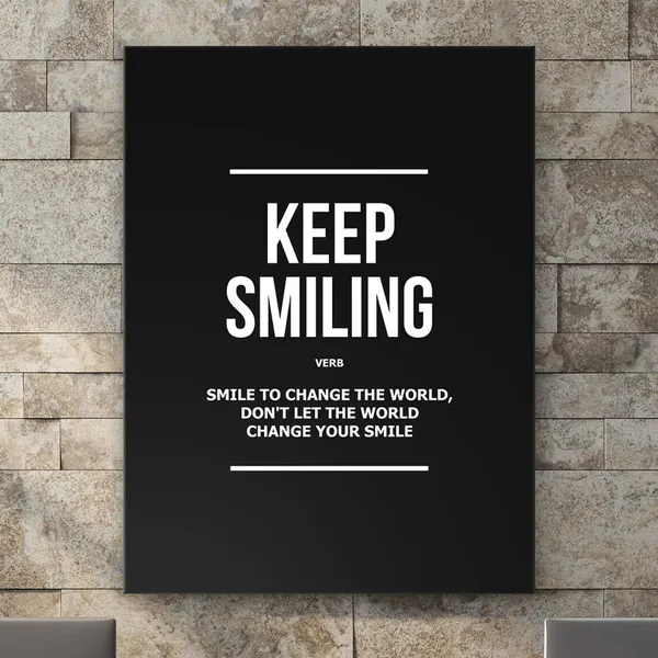 Spread Happiness Smile Inspirational Quote Art Print