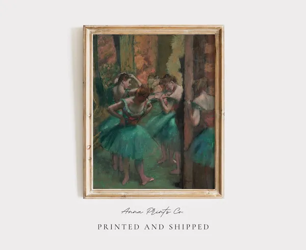 Degas Dancers Vintage Impressionist Art Print