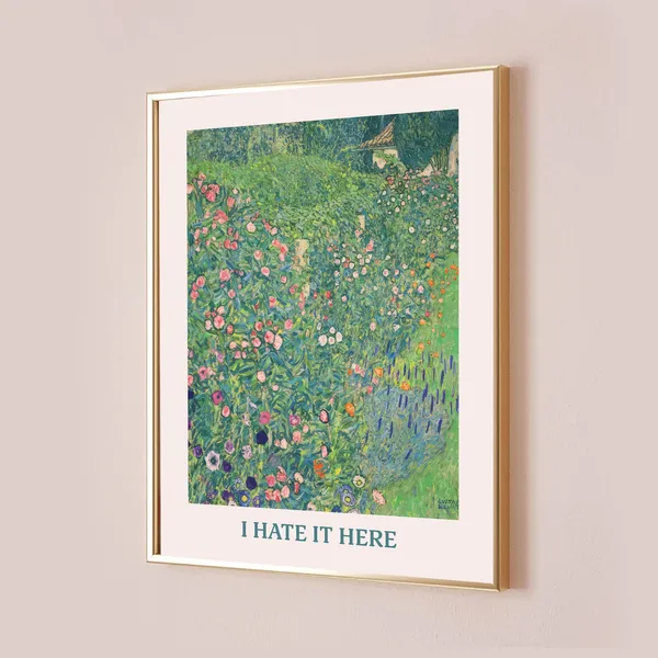 I Hate It Here Taylor Lyric Poster, Office Decor